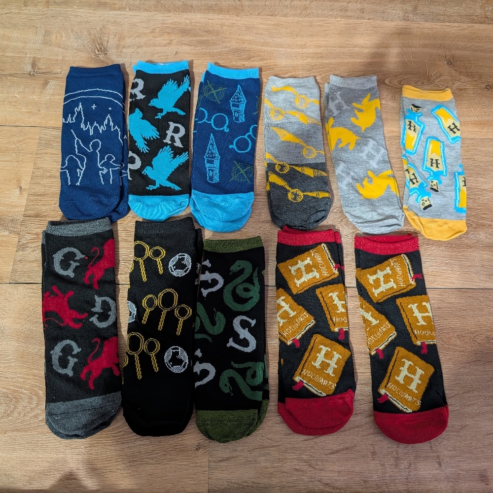 NWOT Harry Potter Socks. Unisex. 11 Pairs.